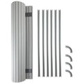 Kiravans Tambour Door Kit - Choice of Size & Colour Kiravans Painted Silver 340mm wide x 650mm drop