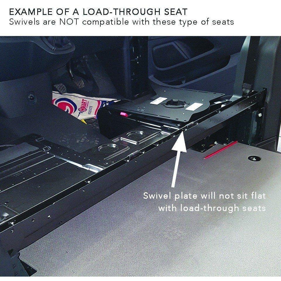 RIB Mercedes Sprinter 2019+ (3rd Gen M907) Single Seat Swivel - Offset Passenger (Right Hand Drive) RIB 