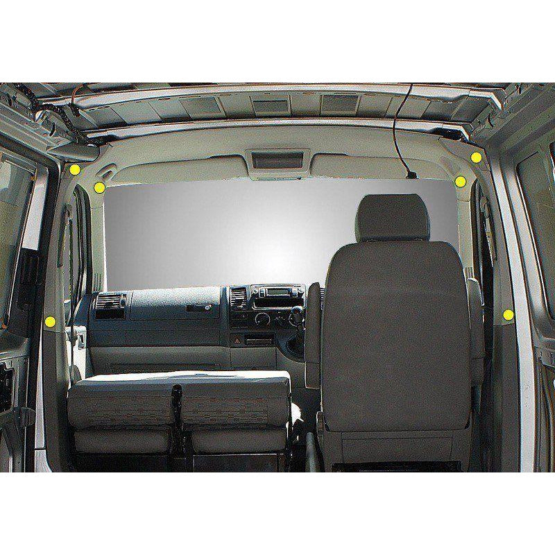 VW T5/T6 Curtain Kit - Left Back (Standard Black)