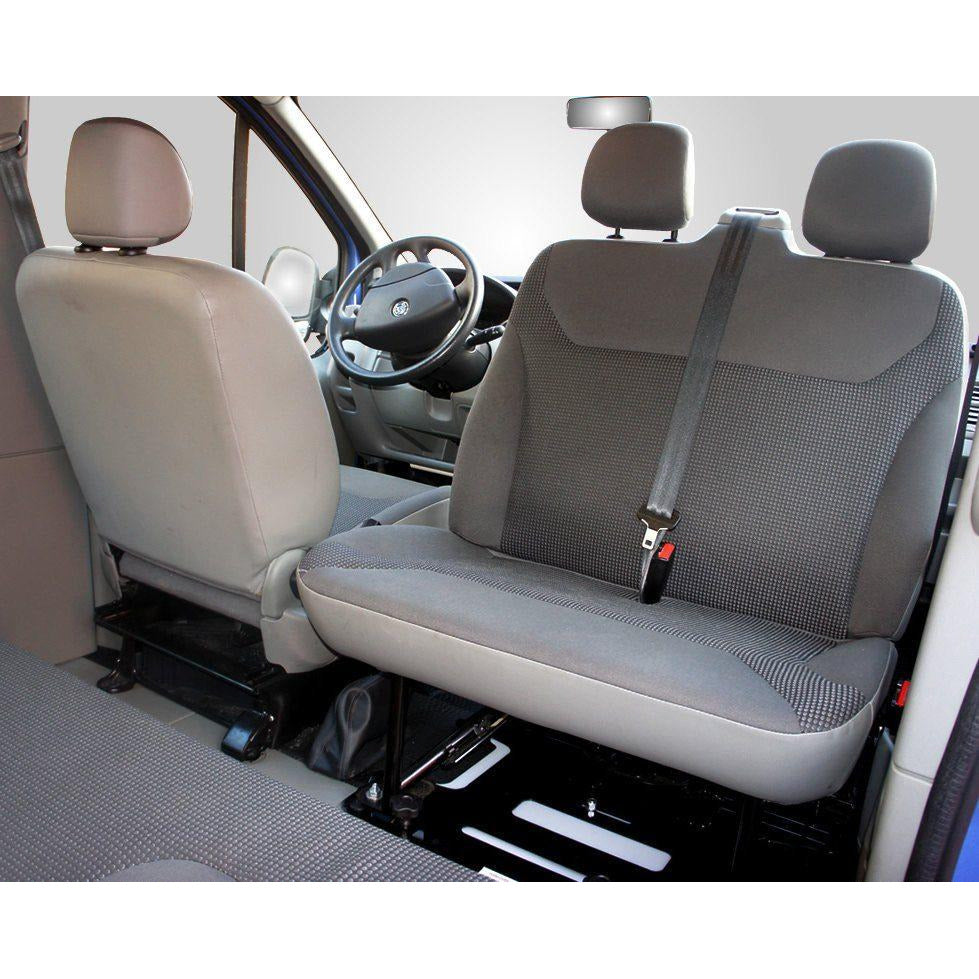 Kiravans X83 Nissan Primastar 2001-2014 (2nd Gen) Double Passenger Seat Swivel (Left Hand Drive) Designed by Kiravans 