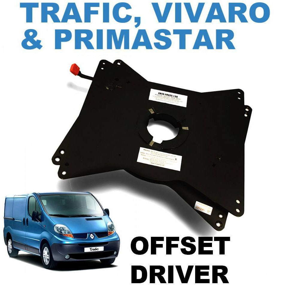 Vivaro / Trafic Drivers seat swivel (RIB) (2001-2014) with offset rotations